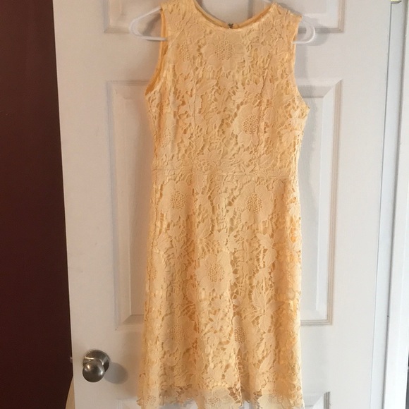 Dresses & Skirts - Yellow Lace Dress